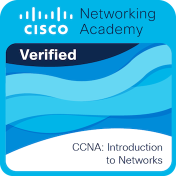 Badge verificato Cisco CCNA Introduction to Networks